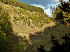 
Hafodyrynys Canyons from Blaencyffin, more photos on the Eastern Valley's 'Cwm Ffrwd-oer' page, May 2013